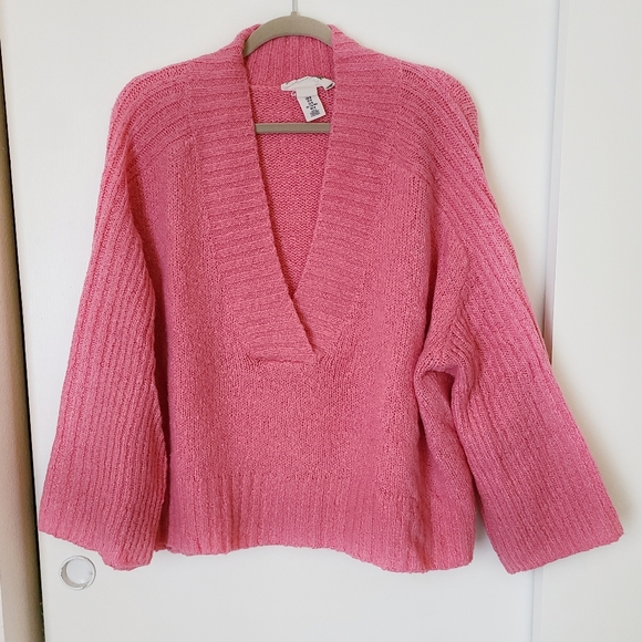 Wide Neck Drop Shoulder oversized H&M Sweater - Picture 7 of 12